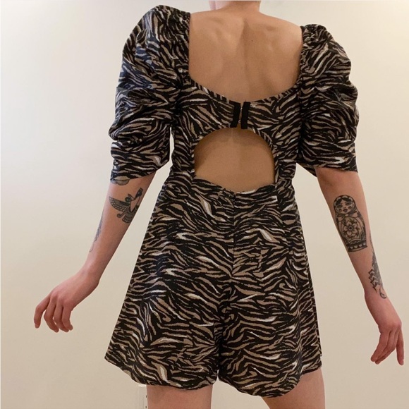 ASOS Collusion Animal Print Romper - Picture 2 of 5